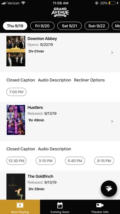 Captures d'écran de Grand Avenue Theater